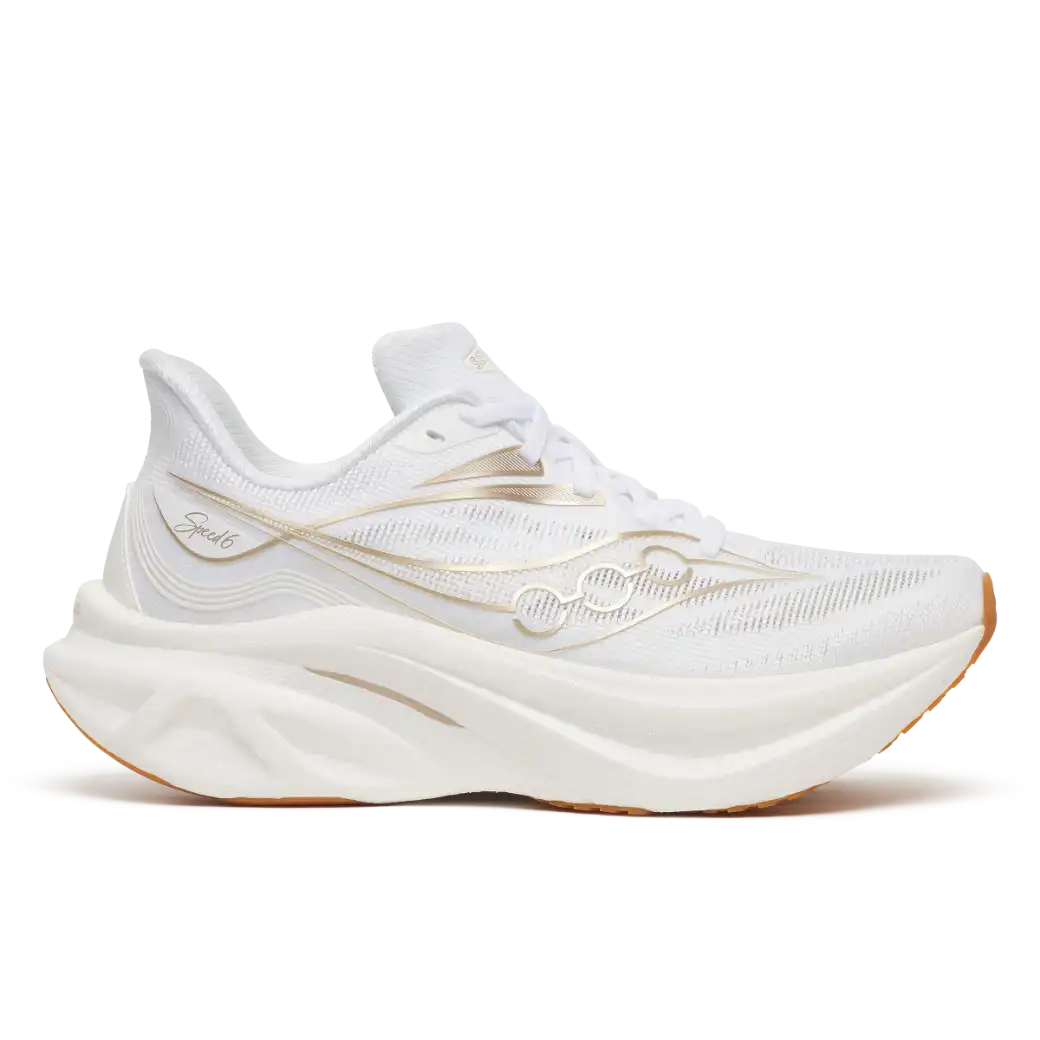 Endorphin Speed 6 women White / Aureate, LATERAL