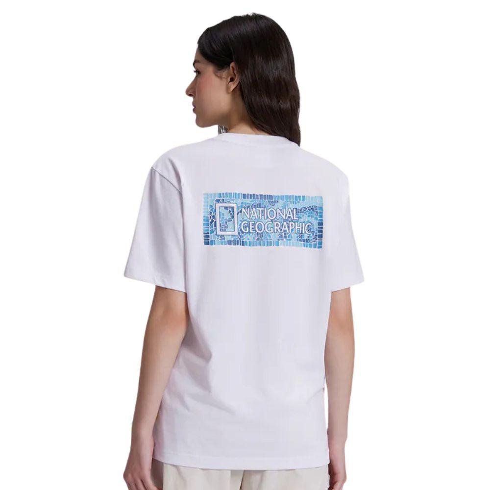 NATIONAL GEOGRAPHIC MANTELLA BACK BIG LOGO เสื้อยืดทีเชิ๊ตสำหรับผู้ชายและผู้หญิง - Rev Online